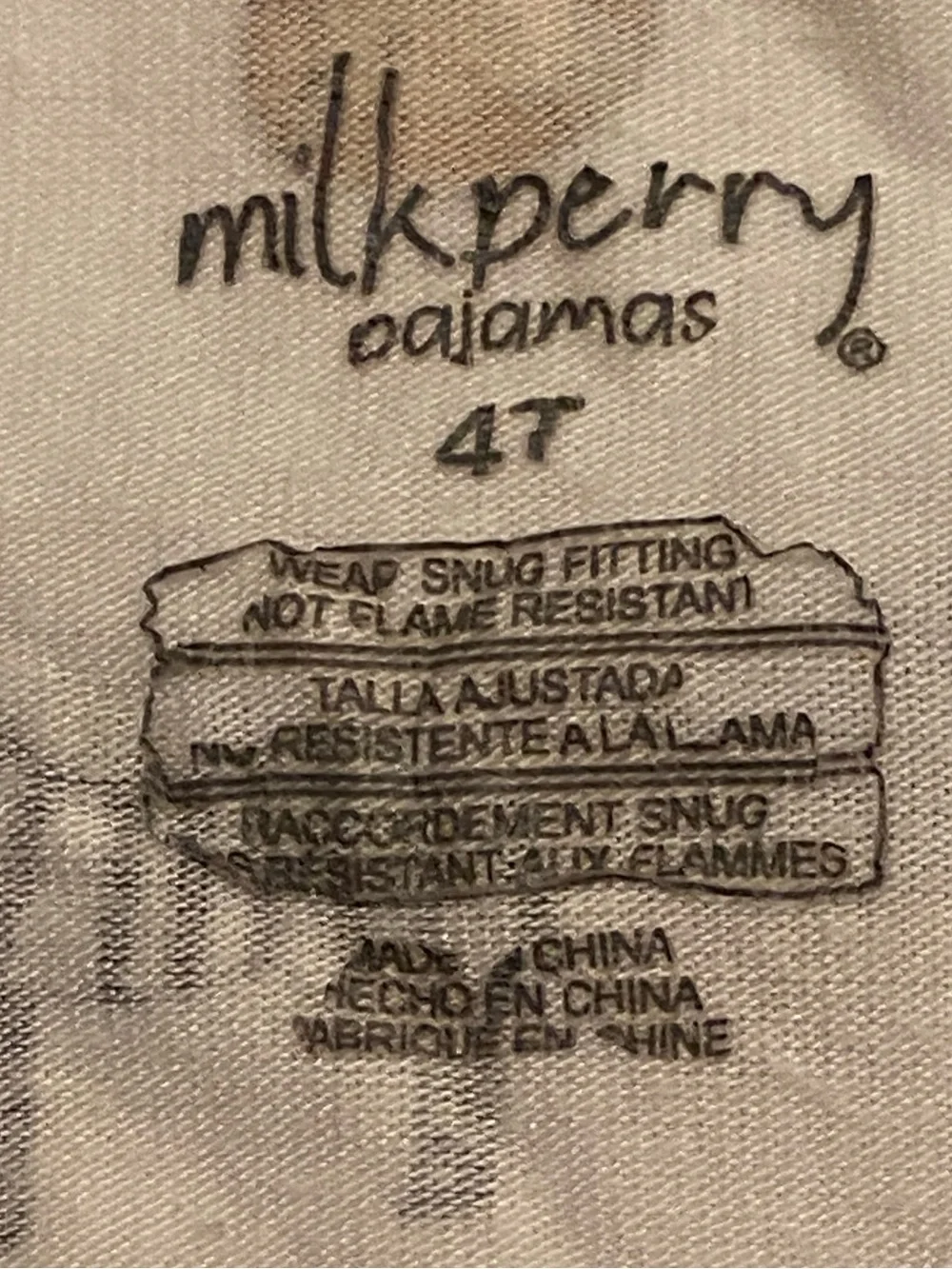 Milkberry, Safari Animal Pajama Set - Size 4T EUC